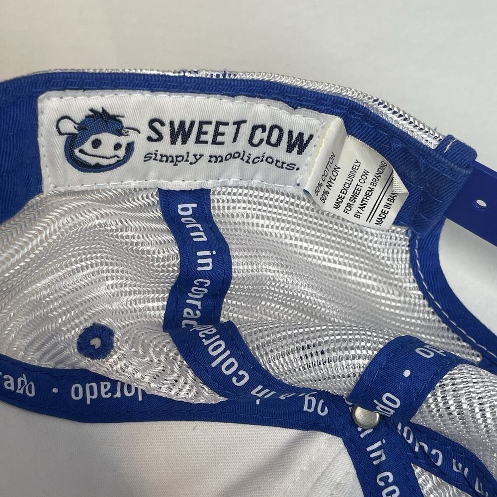 Sweet Cow Ice Cream Hat Colorado State Corduroy Trucker Snapback Blue Vintage - Picture 8 of 9